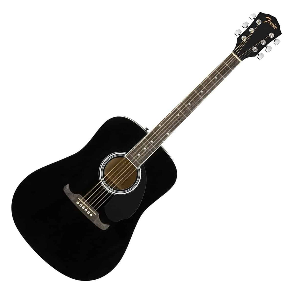 Fender FA-125 Dreadnought Acoustic Guitar in Black w/Bag - 0971210706