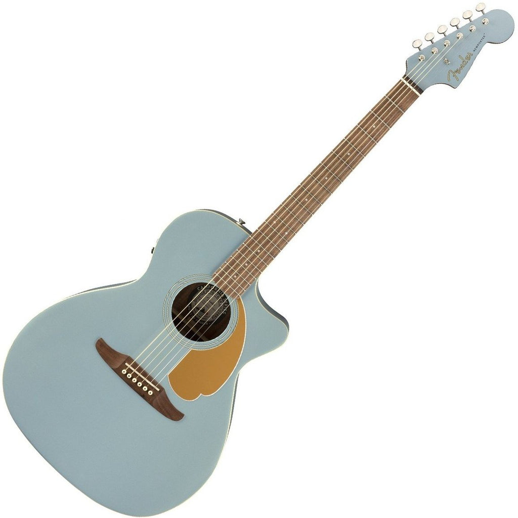 Fender Newporter Player Acoustic Electric in Ice Blue Satin - 0970743062