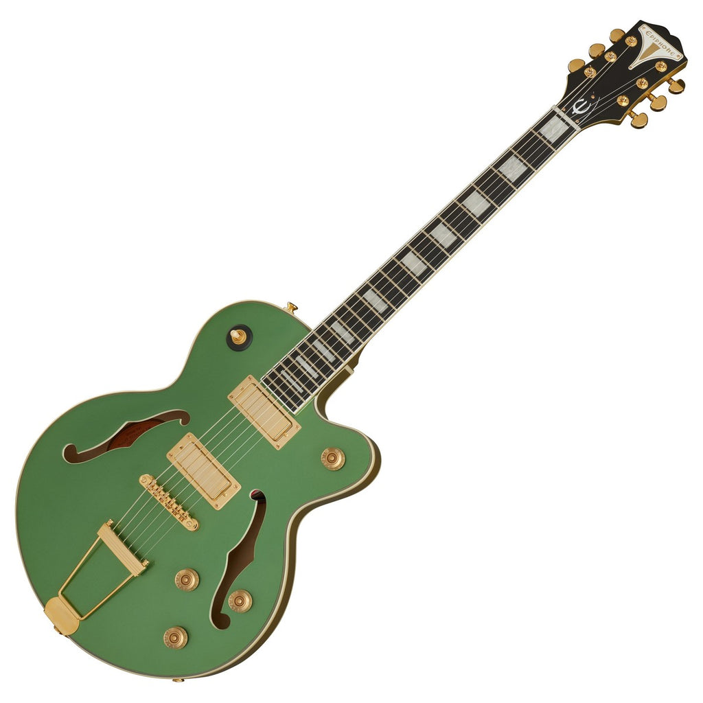 Epiphone Uptown Kat ES Semi Hollow Body Electric Guitar in Emerald Green - ETUKEGGH