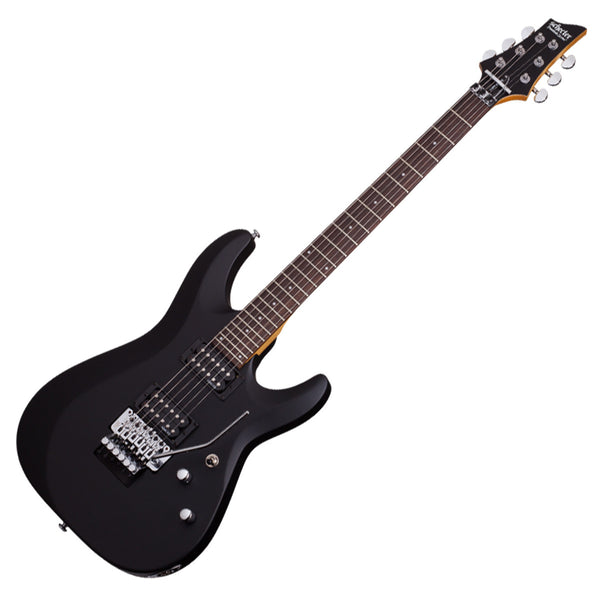 Schecter C-6 Electric Guitar Floyd Rose Deluxe Satin Black - 434SHC