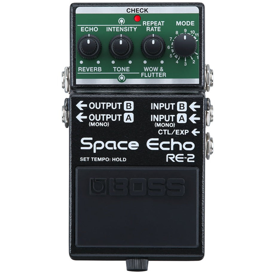 Boss Space Echo Compact Digital "Tape Delay" Effects Pedal - RE2