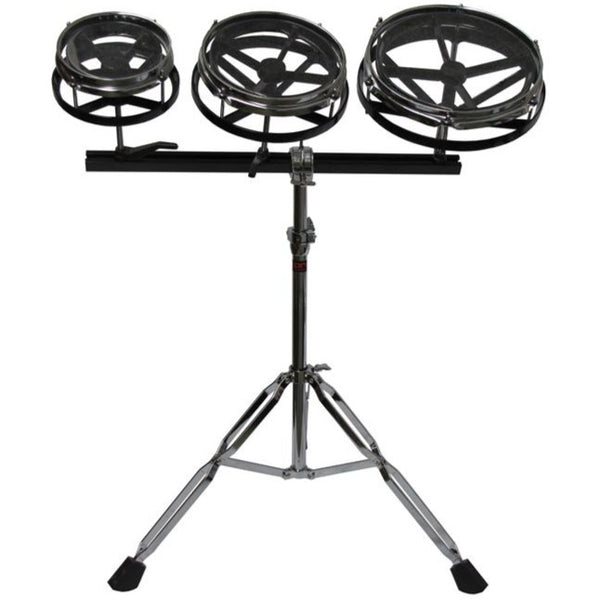 Granite Percussion 10 inch 8 inch and 6 inch Roto Tom Set w/Stand - GPRTT1