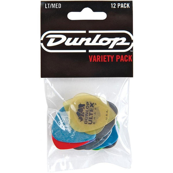 Dunlop PVP101 Variey Pick Pack Light/Medium - 12 pack