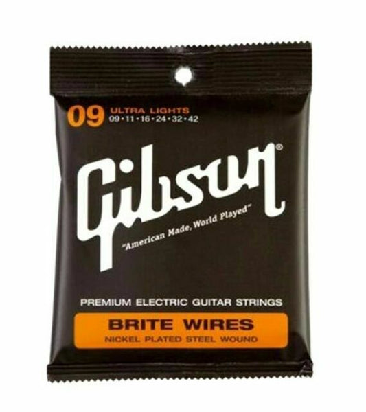 Gibson Brite Wires Nickel 9-42 Electric Strings - Guitar - G700UL