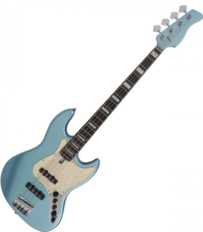 Sire V7 4 String Alder Body Ebony Fingerboard Bass Guitar in Lake Placid Blue - V7ALDER4LPB