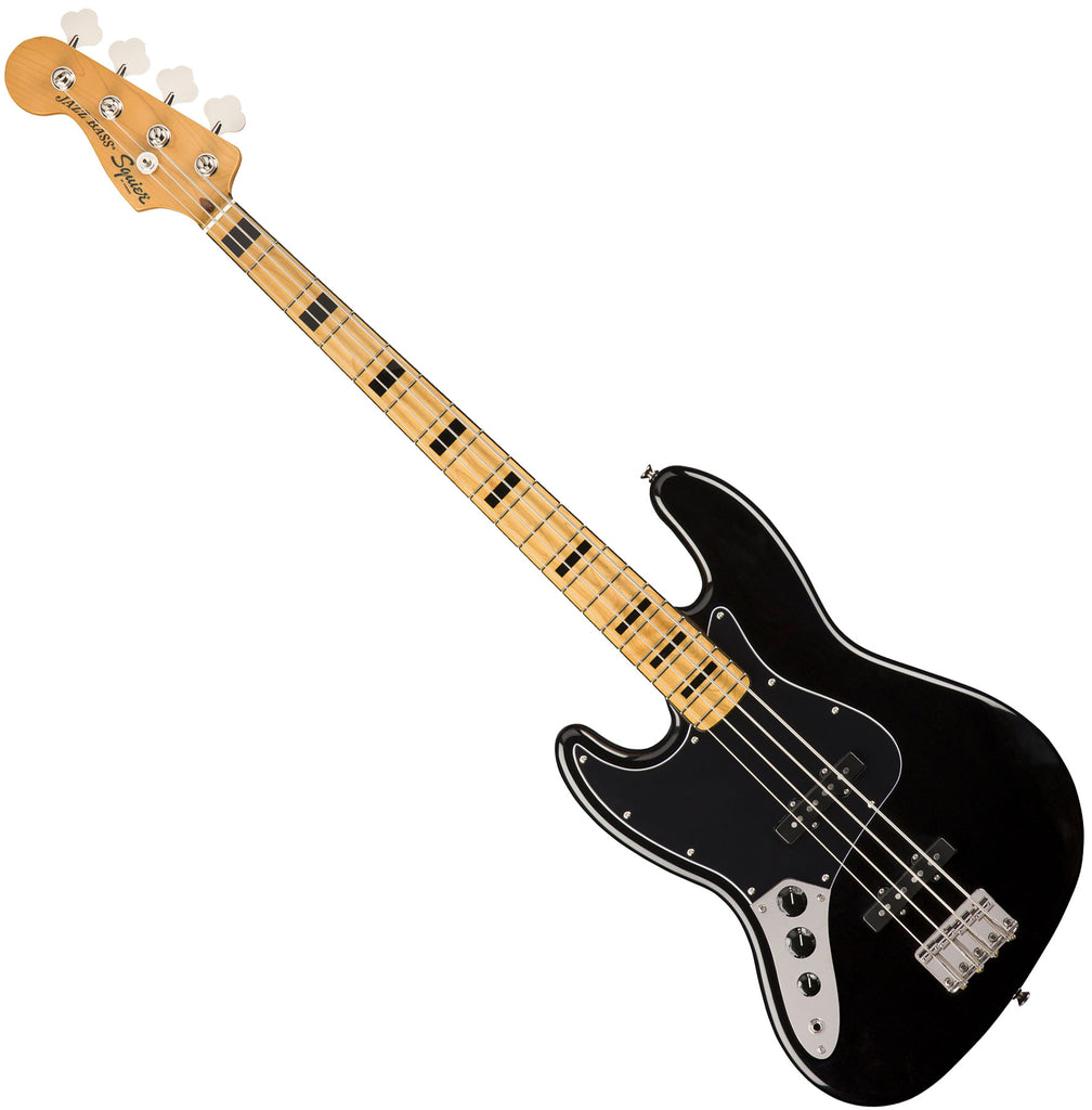 Squier Classic Vibe '70s Jazz Electric Bass Left Handed Maple in Black - 0374545506