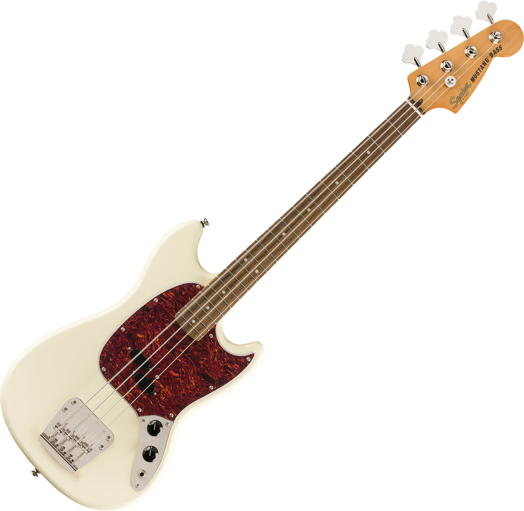Squier Classic Vibe '60s Mustang Electric Bass Laurel in Olympic White - 0374570505