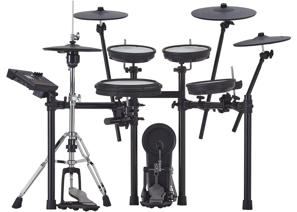 Roland 5 Piece Electronic Drum Kit w/Mesh Heads, Stand and VH10 Hi-Hat -  TD17KVX2SCOM | The Arts Music Store