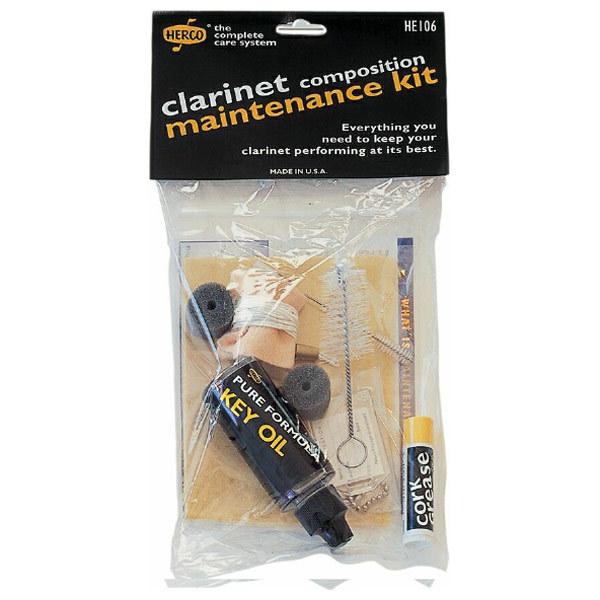 Herco HE106 Composition (Plastic) Clarinet Maintenance Cleaning Kit