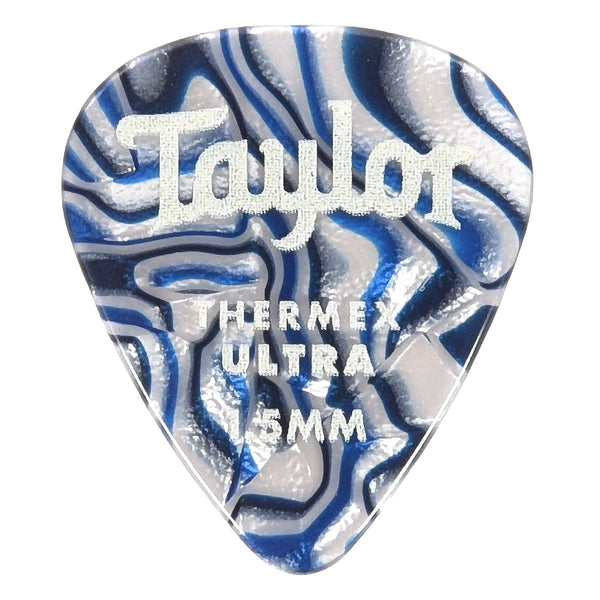 Taylor 80728 Premium Darktone 351 Thermex UItra Picks Blue Swirl 1.5mm  - 6 pack