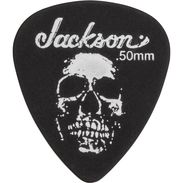 Jackson 451 Shape Skull Picks Black Thin .50 mm (12 pack) - 2987451700
