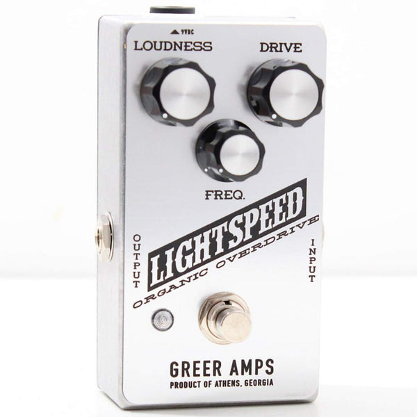 Greer Amps Lightspeed Organic Overdrive Effects Pedals in Moonshot Silver - GREERLOOMSSILV